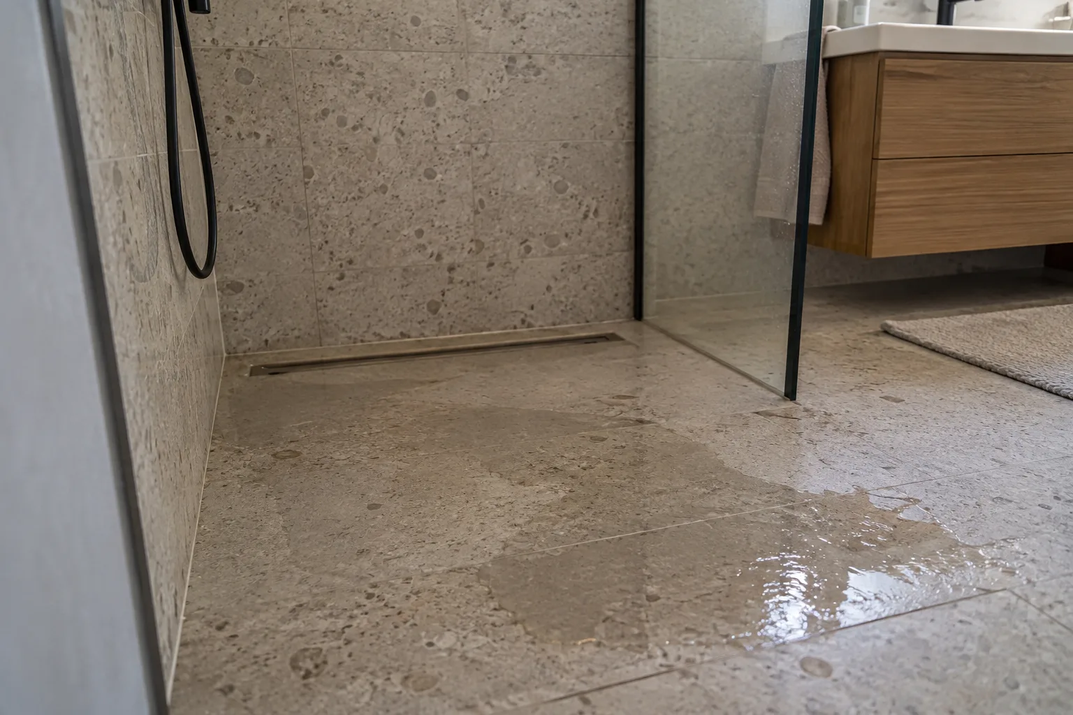 Wat kost een Water dat in de douche blijft staan
