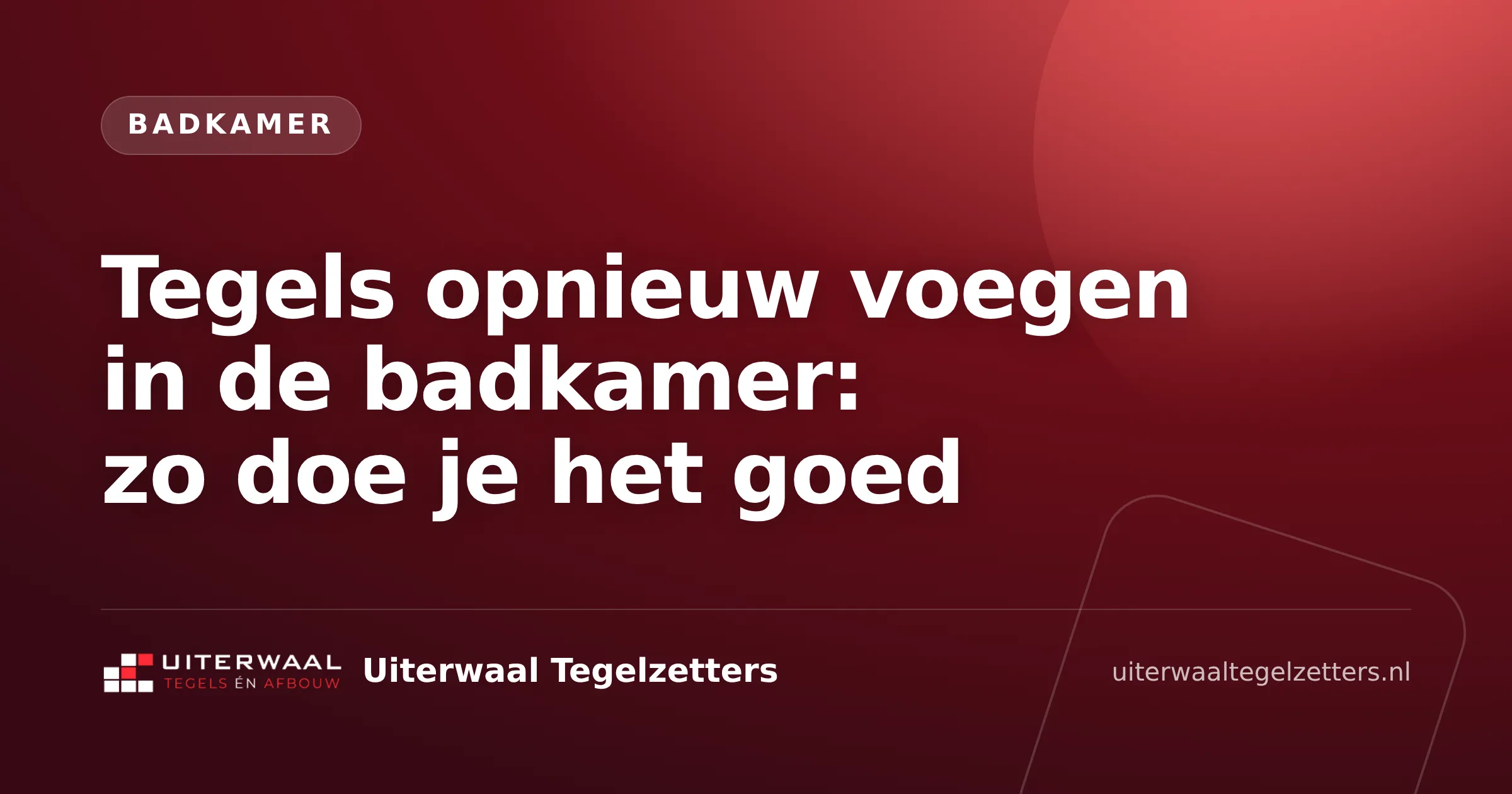 Tegels opnieuw voegen in de badkamer: zo doe je het goed