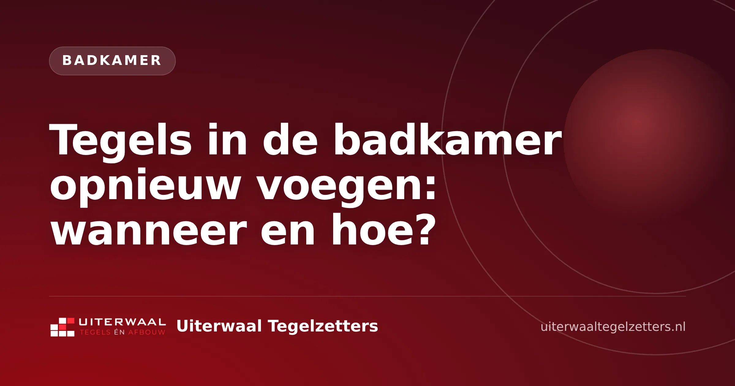 Tegels in de badkamer opnieuw voegen: wanneer en hoe?