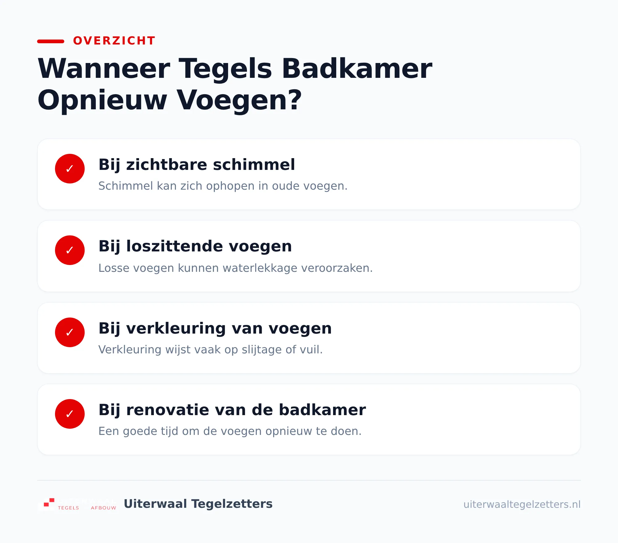 Vervuilde voegen of versleten voegwerk: herken het verschil