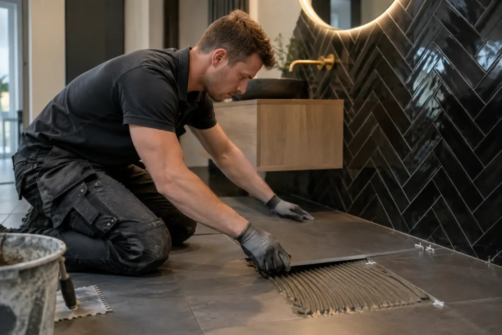 Wat kost een Beschadigd tegelwerk na leidingwerk of een lekkagereparatie